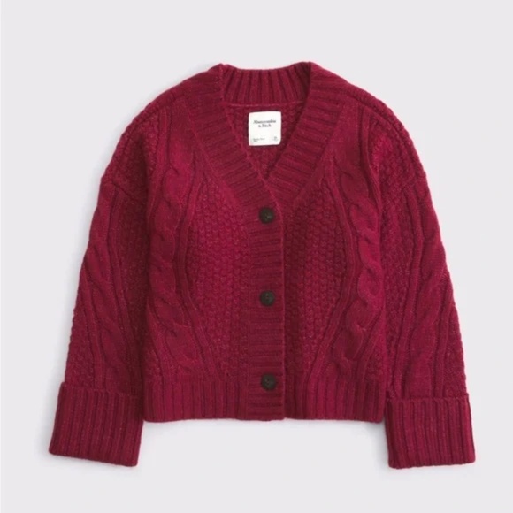 Abercrombie Seedstitch Cable Cardigan - Picture 2 of 8
